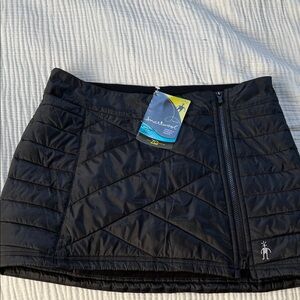 Smartwool Women's Quilted Black Mini Skirt Size M